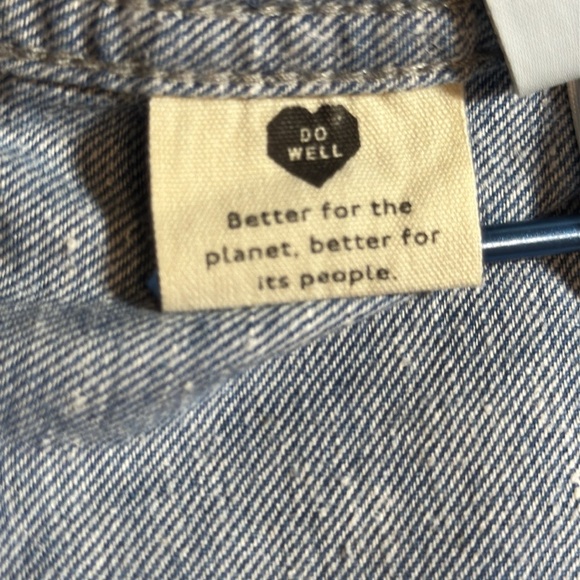 Madewell Denim Snap-Button Western Shirt in Percy Wash size XXS - Picture 11 of 12